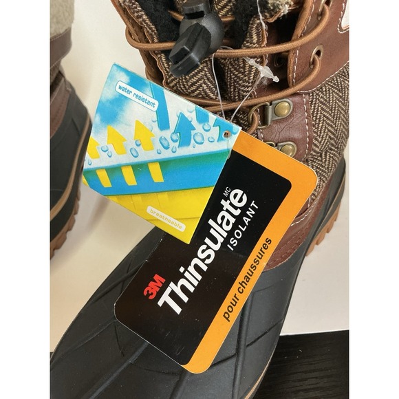 Dream Paris Water Proof Boots Brown Women's Size 6 New No Box - Picture 5 of 5